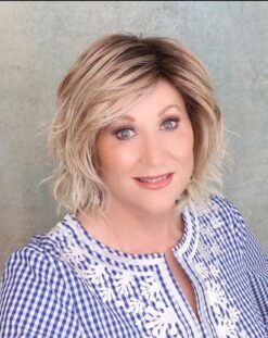 Anima Wig By Ellen Wille | Mono Crown -Wig Promotion Store AnimaSandyBlondeRootedfront