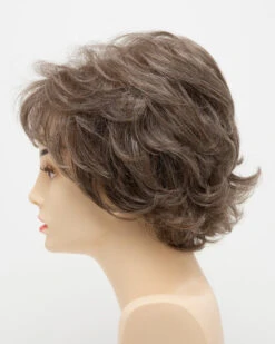 Aubrey Wig By Envy | Mono Top | Human Hair Blend -Wig Promotion Store AubreyLeftSide DarkGrey