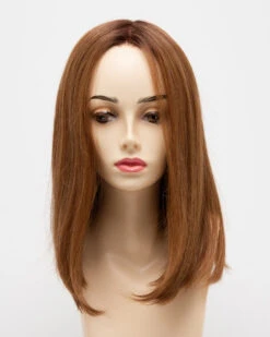 Chelsea Wig By Envy | Mono Top | Human Hair | Synthetic Blend -Wig Promotion Store ChelseaFront CreamedCoffee