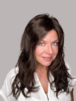 Arrow Wig By Ellen Wille | Mono Part -Wig Promotion Store ELLENWILLEARROWChocolateRootedFront