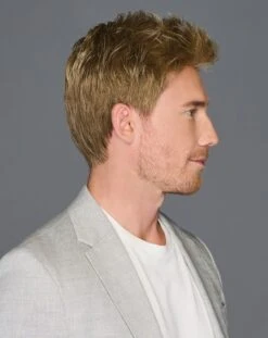 Dapper Men's Wig By HIM | Mono Crown 25 Dapper Men's Wig By HIM | Mono Crown -Wig Promotion Store HIM Dapper Model Side2