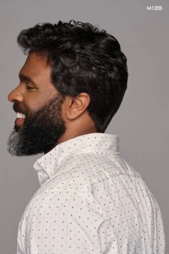 Dignified Men's Wig By HIM | Mono Top -Wig Promotion Store HIM Dignified Model1 Side3