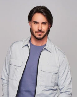 Sharp Men's Wig By HIM | Mono Top | Human Hair Blend -Wig Promotion Store HIM Sharp Model2 Styled Front1