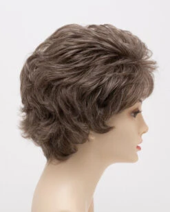 Heather Wig By Envy | Mono Top | Human Hair Blend -Wig Promotion Store HeaherRightSide DarkGrey