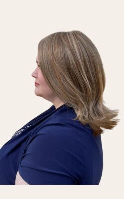 Lisa Wig By Envy | Human Hair/Synthetic Blend -Wig Promotion Store Lisa Envy DarkerBlonde Left