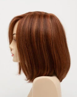 Lynsey Wig By Envy | Mono Top | Human Hair | Synthetic Blend -Wig Promotion Store LynseyLeftSide LighterRed