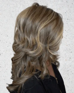 Stroke Of Genius Wig By Raquel Welch | Mono Part -Wig Promotion Store RWStrokeofGeniusRL9 24SSShadedIcedCafeLatteSIDE