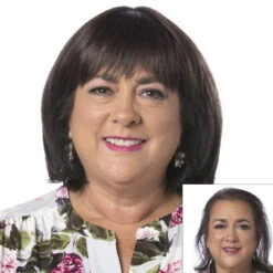 Total Topper By Toni Brattin | Heat Friendly Synthetic -Wig Promotion Store TB TotalTopper Product FrontandBefore1