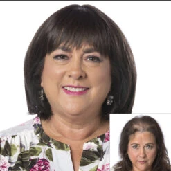 Total Topper By Toni Brattin | Heat Friendly Synthetic -Wig Promotion Store TB TotalTopper Product FrontandBefore2