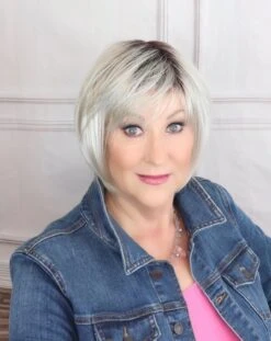 Blues Wig By Ellen Wille | Mono Crown -Wig Promotion Store bluesilverblonderootedfront