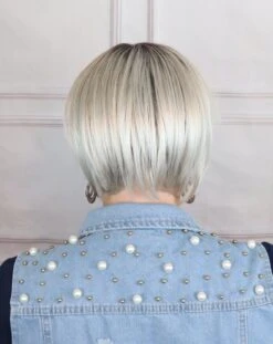 Blues Wig By Ellen Wille | Mono Crown -Wig Promotion Store bluessilverblonderootedback