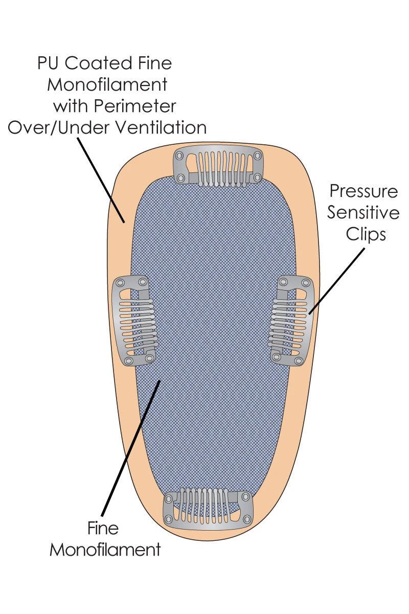 EasiPart Topper 18" | Remy Human Hair 6 EasiPart Topper 18" | Remy Human Hair - Image 4
