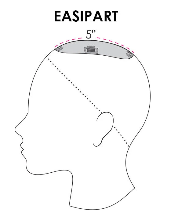 EasiPart Topper 8" | Remy Human Hair 8 EasiPart Topper 8" | Remy Human Hair - Image 6