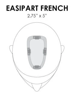 EasiPart Topper French 18" | Remy Human Hair 25 EasiPart Topper French 18" | Remy Human Hair -Wig Promotion Store easipart french placement base dimension 1dff5c75 3490 4a04 86f2 181e507efa1c