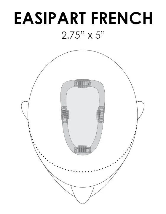 EasiPart Topper French 18" | Remy Human Hair 6 EasiPart Topper French 18" | Remy Human Hair - Image 4