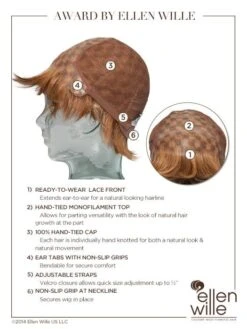 Award Wig By Ellen Wille | Mono Top -Wig Promotion Store ewaward cap