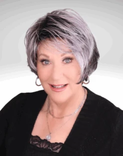 Sky Wig By Ellen Wille | Mono Crown -Wig Promotion Store metallicpurplerootedskyfront